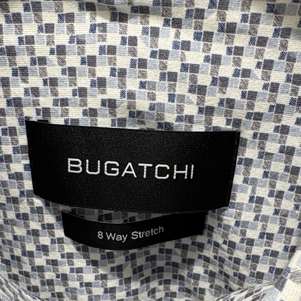 Bugatchi Monochrome Patterned Button-Down Shirt - image 2